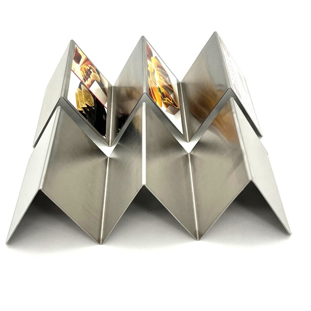 Norpro Stainless Steel Taco Rack Tortilla Hot Dog Oven & Grill Safe Hold up to 6 - Picture 6 of 10